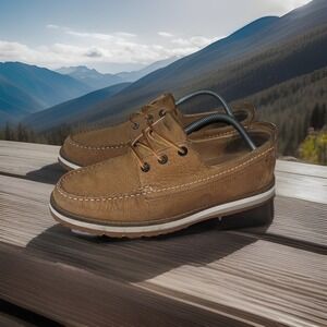 Clarks Originals Men's Size 10.5 Wallabee Tan Leather Dress Casual Shoes Clean‎